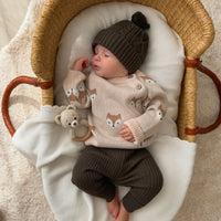 Espresso Knit Rib Legging