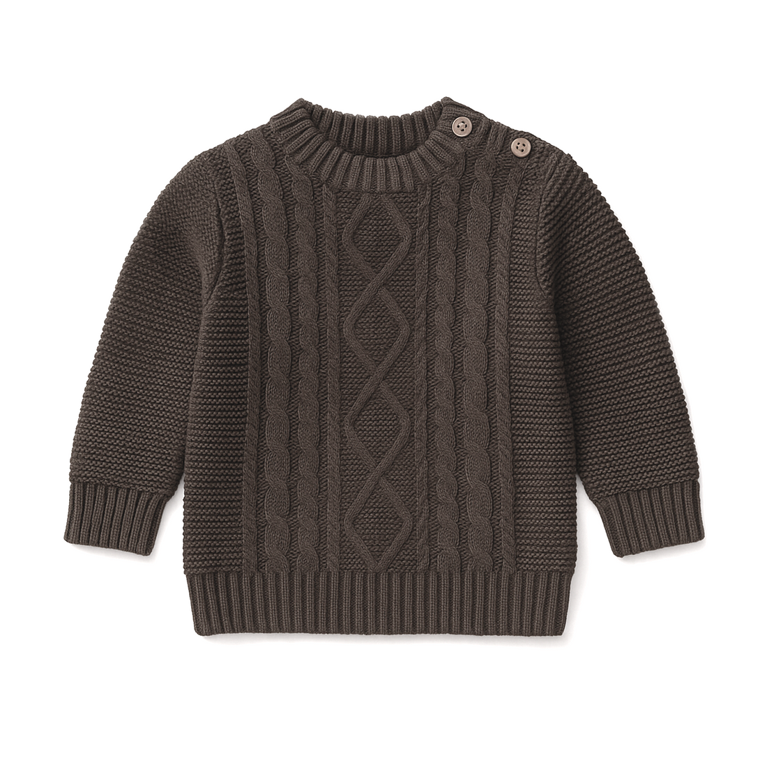 Espresso Cable Knit Jumper