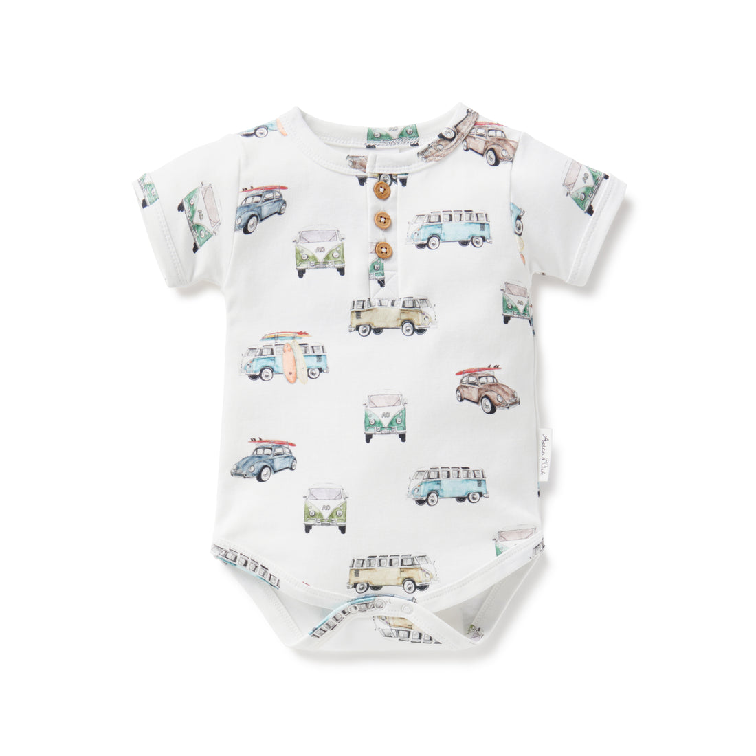 Beach Life AOP Onesie Baby Boys Bodysuit Cars