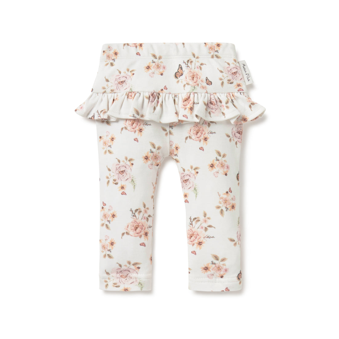 Baby Girls Ruffle Butterfly Garden Leggings Pants Floral