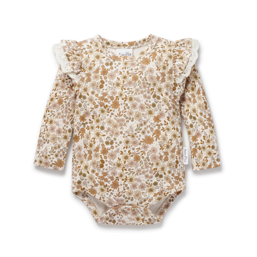 Bailey Floral Flutter Onesie