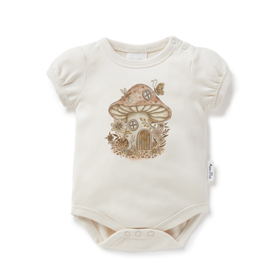 Mushroom Print Onesie