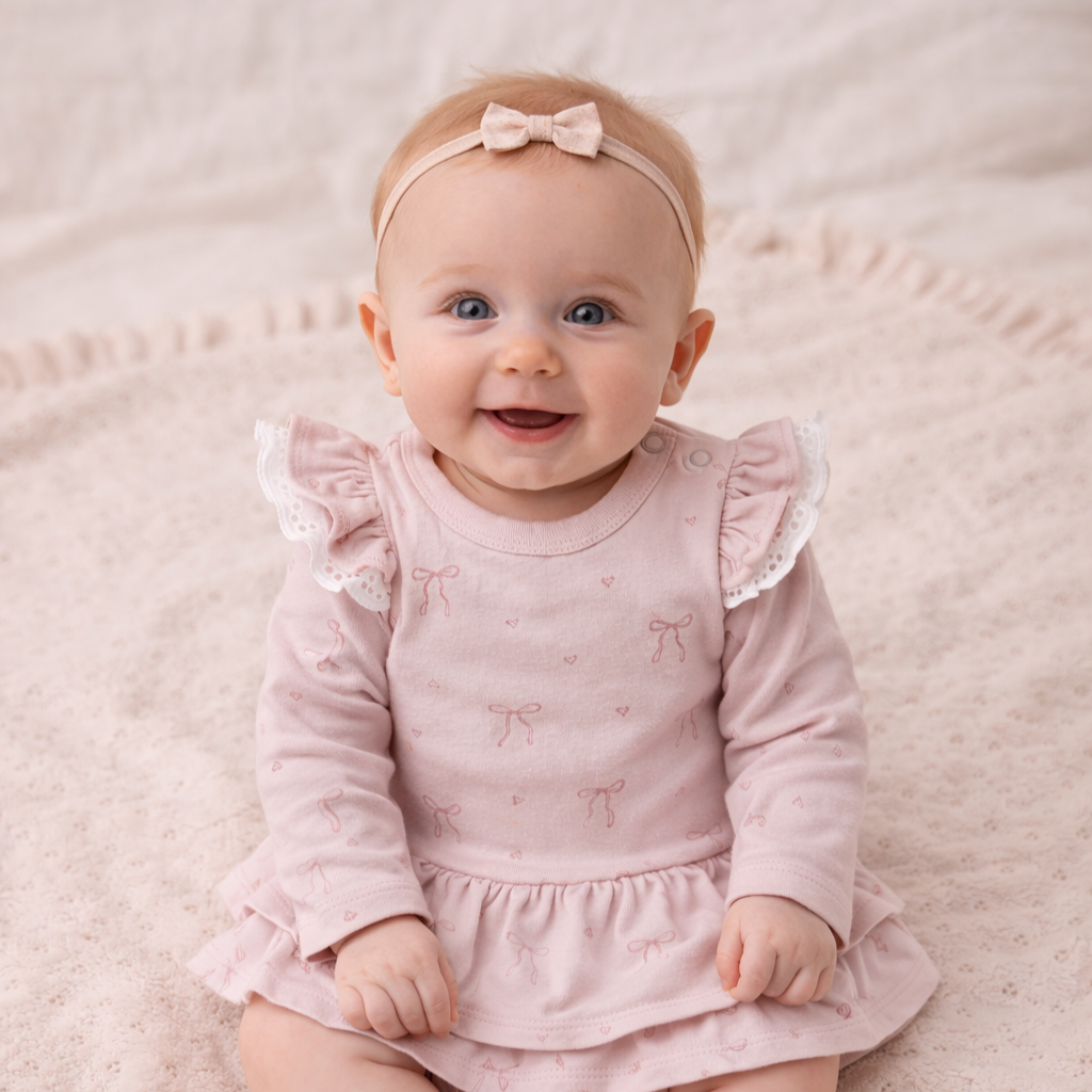 Lilly Bow Dress Onesie