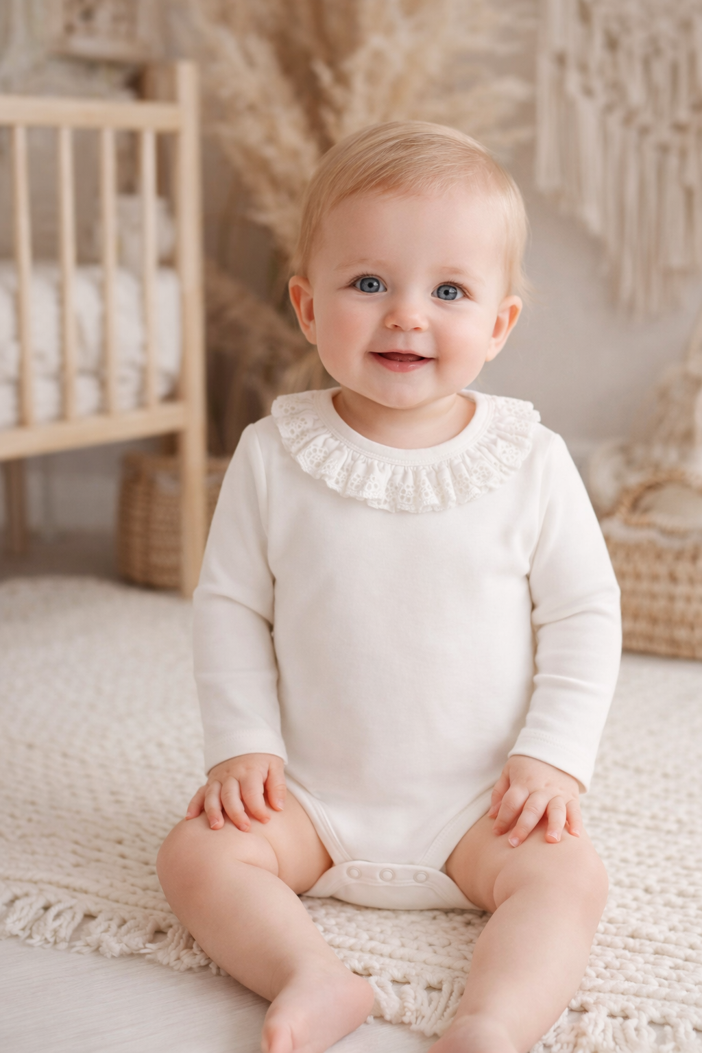 Coconut Ruffle Onesie