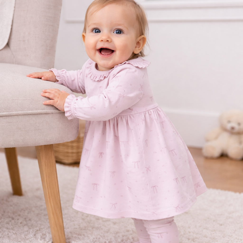 Lilly Bow Ruffle Dress