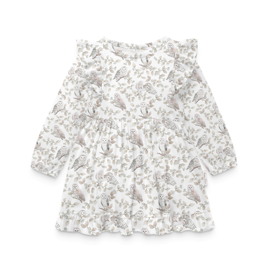 Barn Owl Ruffle Dress