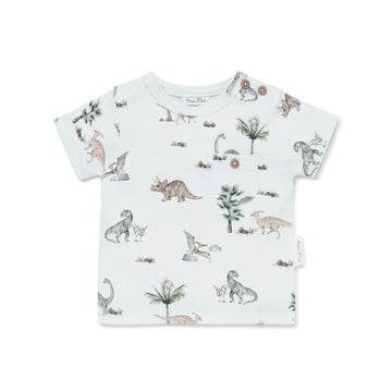 Baby & Toddler Dinosaur Short Sleeve Tee Top Cotton