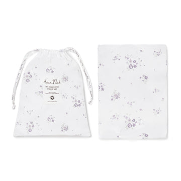 Baby Girls Pointelle Lace Grace Floral Cot Sheet Australian
