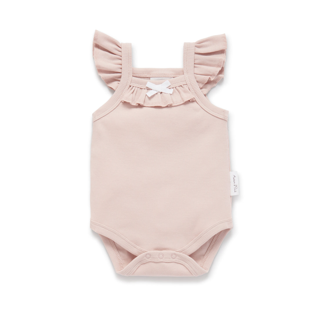 Pink Rib Singlet Onesie