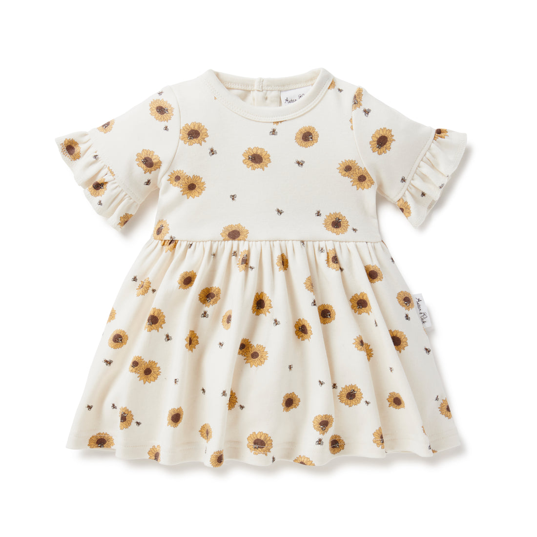 Baby & Toddler Girl Sunflower Skater Dress Party Natural 