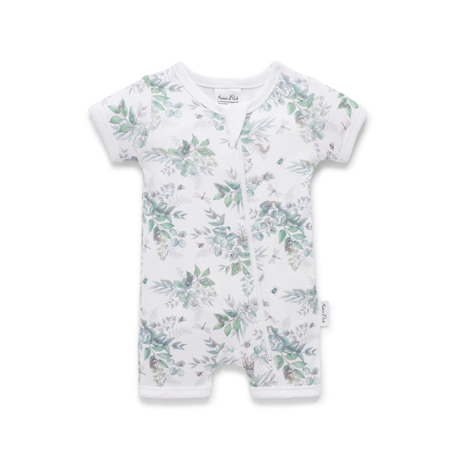 Snuggle Bug SS Zip Romper