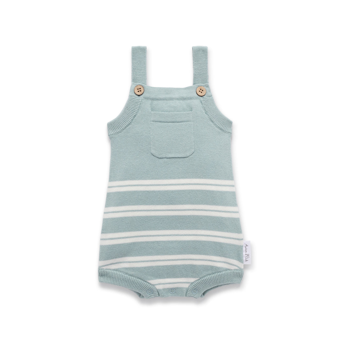 Eucalyptus Stripe Knit Romper