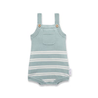 Eucalyptus Stripe Knit Romper