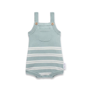 Eucalyptus Stripe Knit Romper