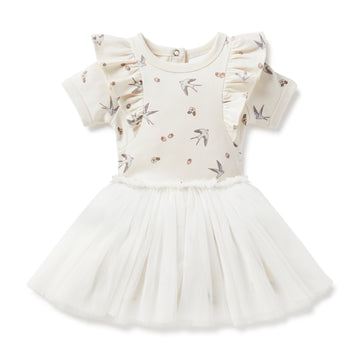 Baby & Toddler Girls Bird Swallow Tutu Dress Tulle White