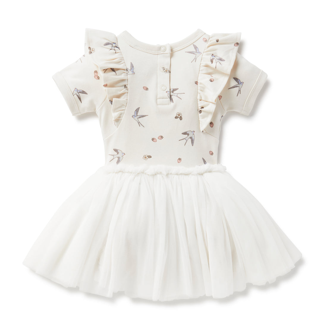 Baby & Toddler Girls Bird Swallow Tutu Dress Tulle White
