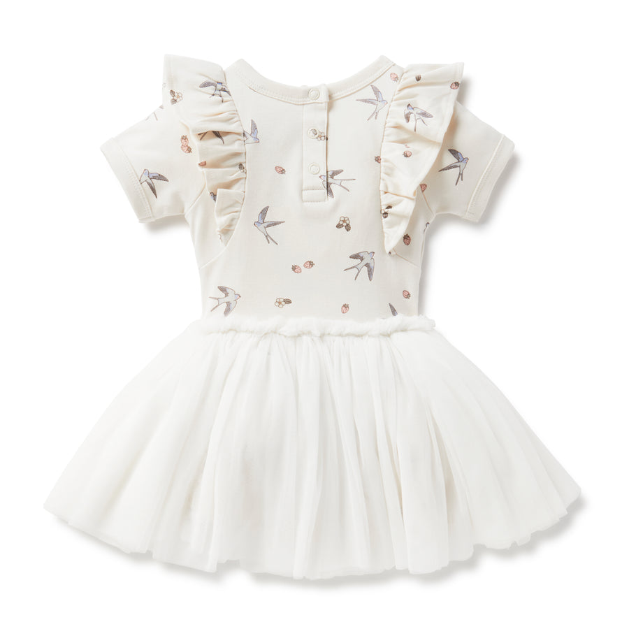 Baby & Toddler Girls Bird Swallow Tutu Dress Tulle White
