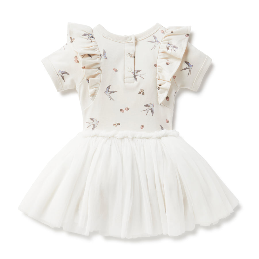 Baby & Toddler Girls Bird Swallow Tutu Dress Tulle White