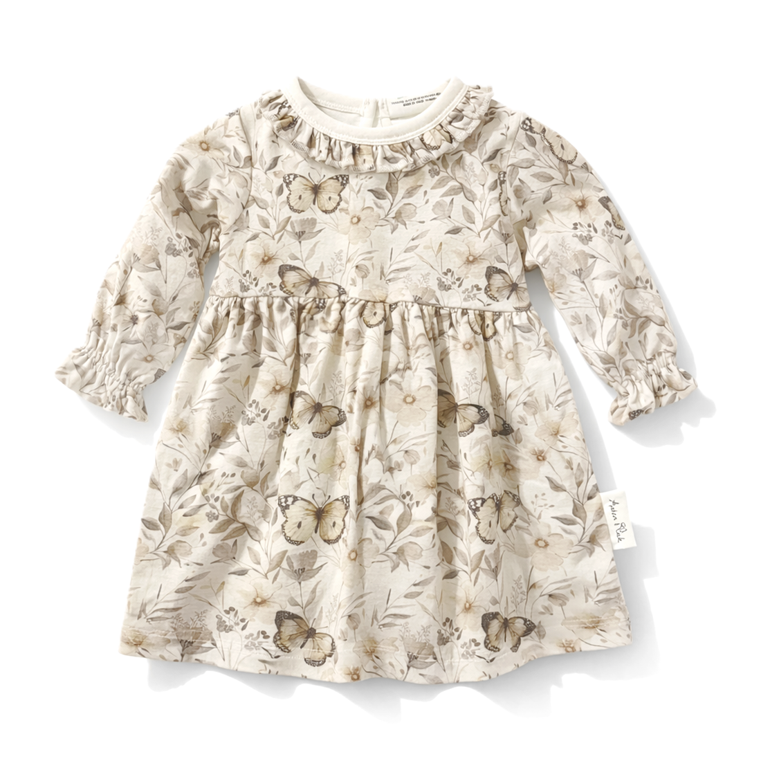 Butterfly Fields Ruffle Dress