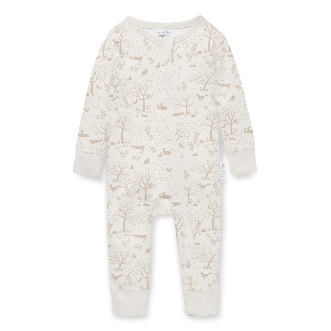 Woodland Ditsy Zip Romper
