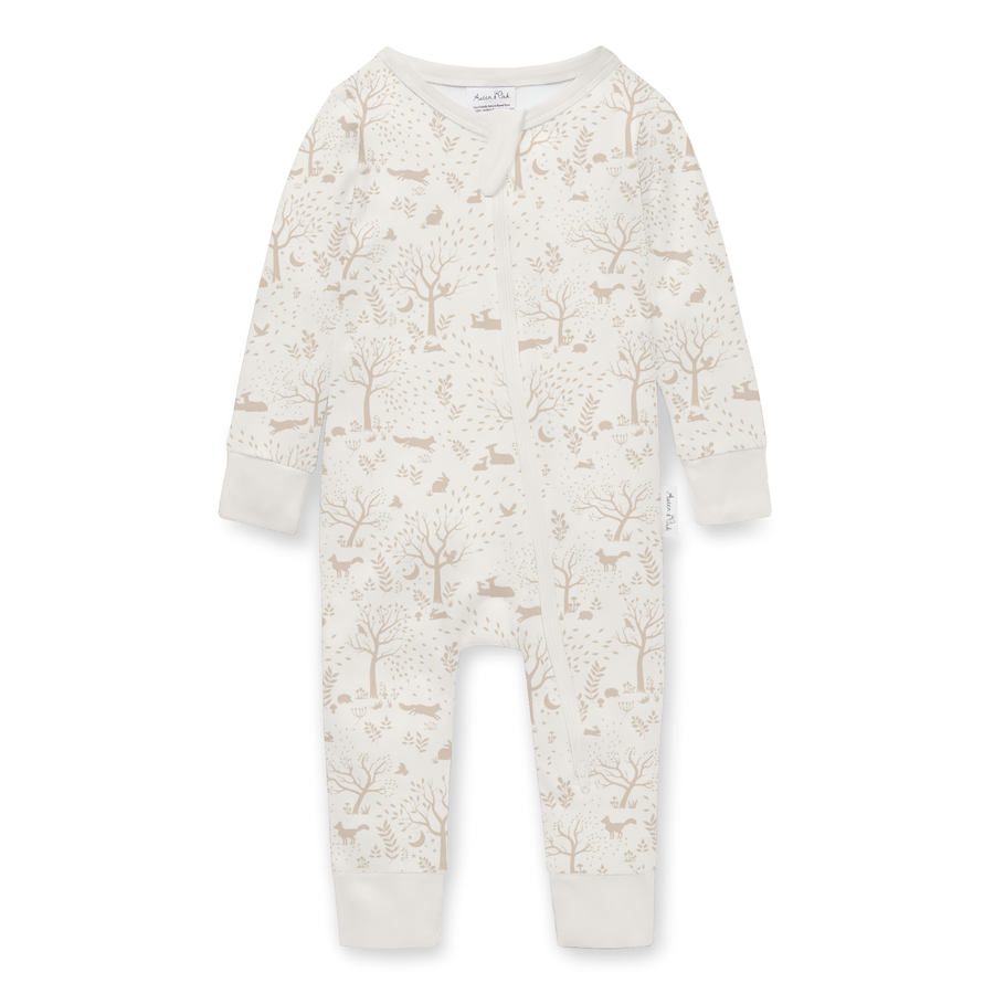 Woodland Ditsy Zip Romper