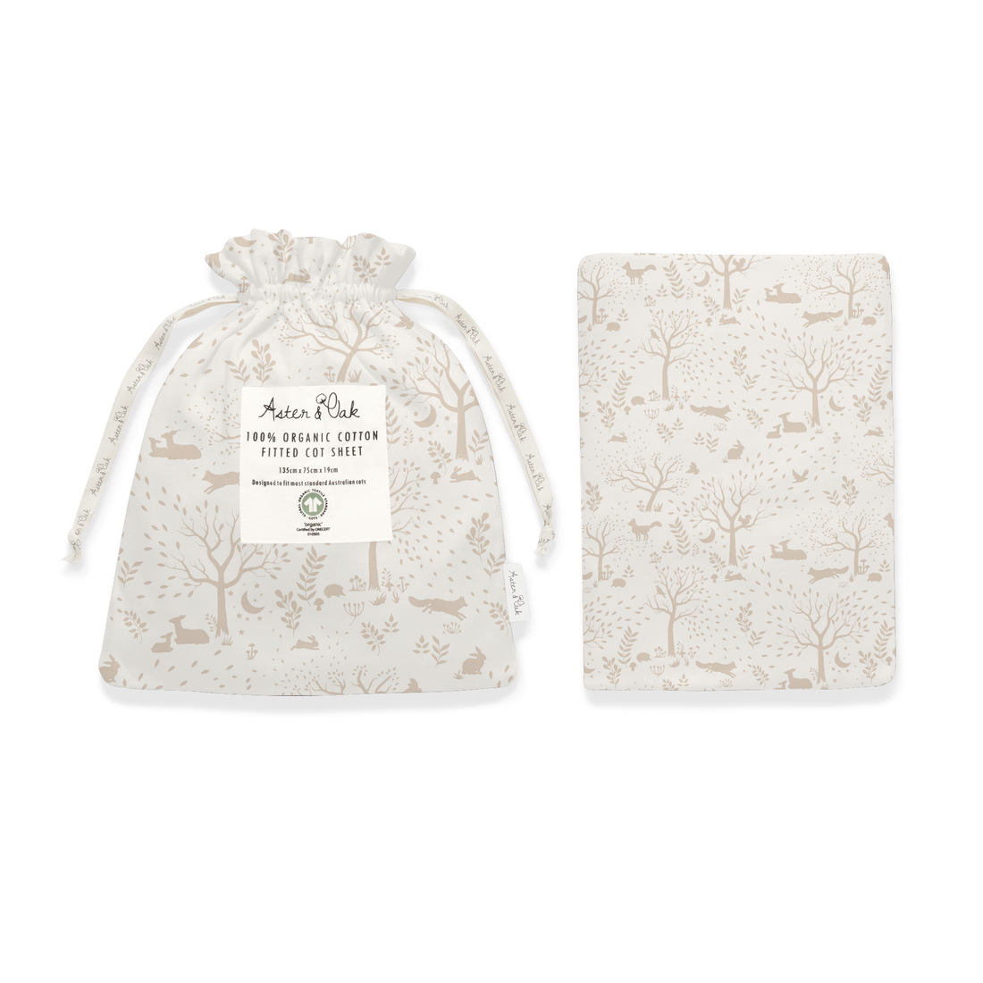 Woodland Ditsy Cot Sheet