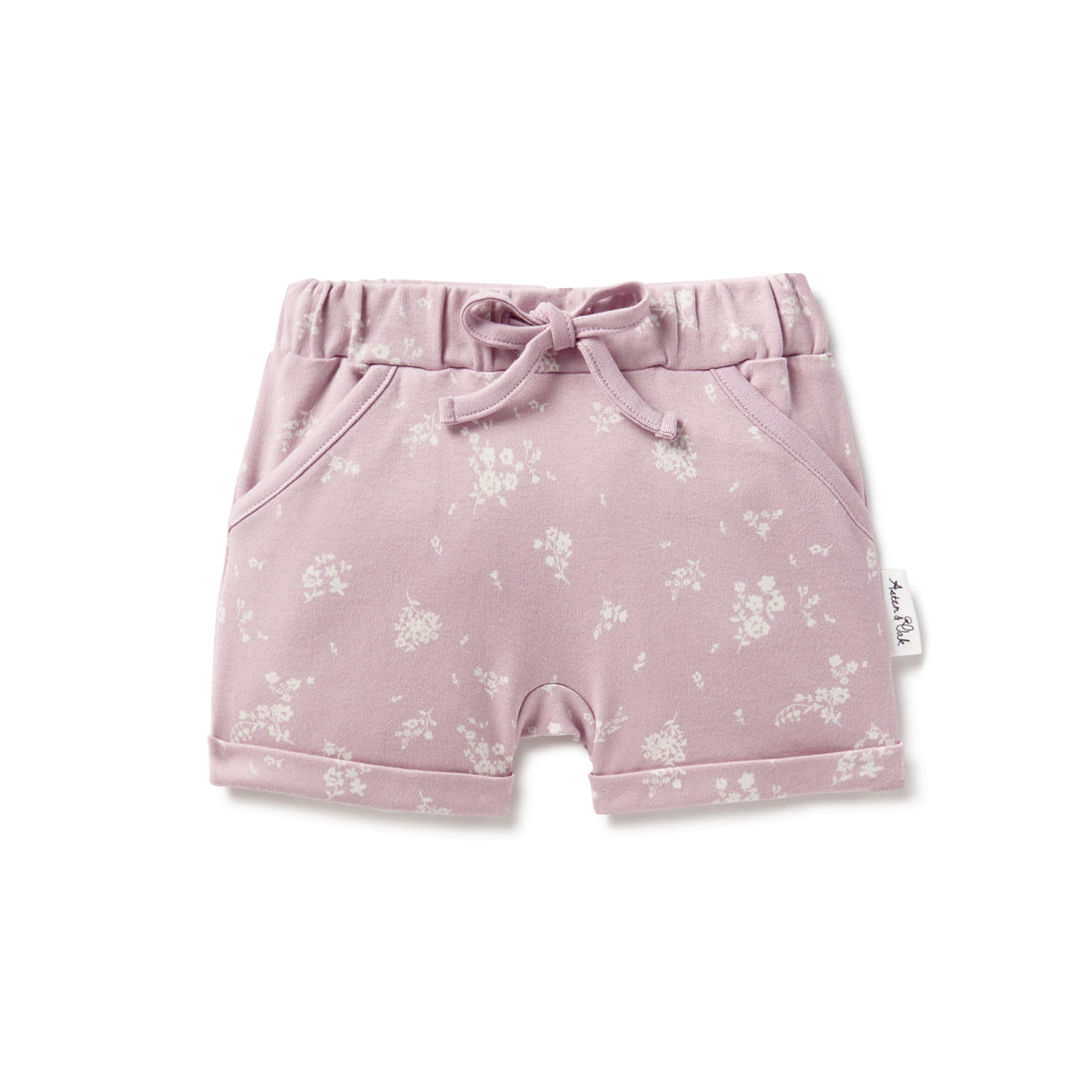 Baby Kids Girls Pink Flower Willow Floral Harem Shorts
