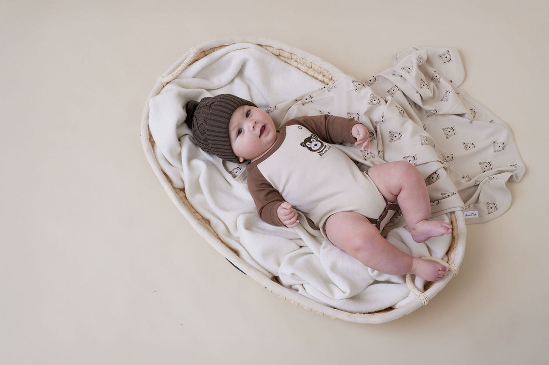 Byron Bear Raglan Onesie