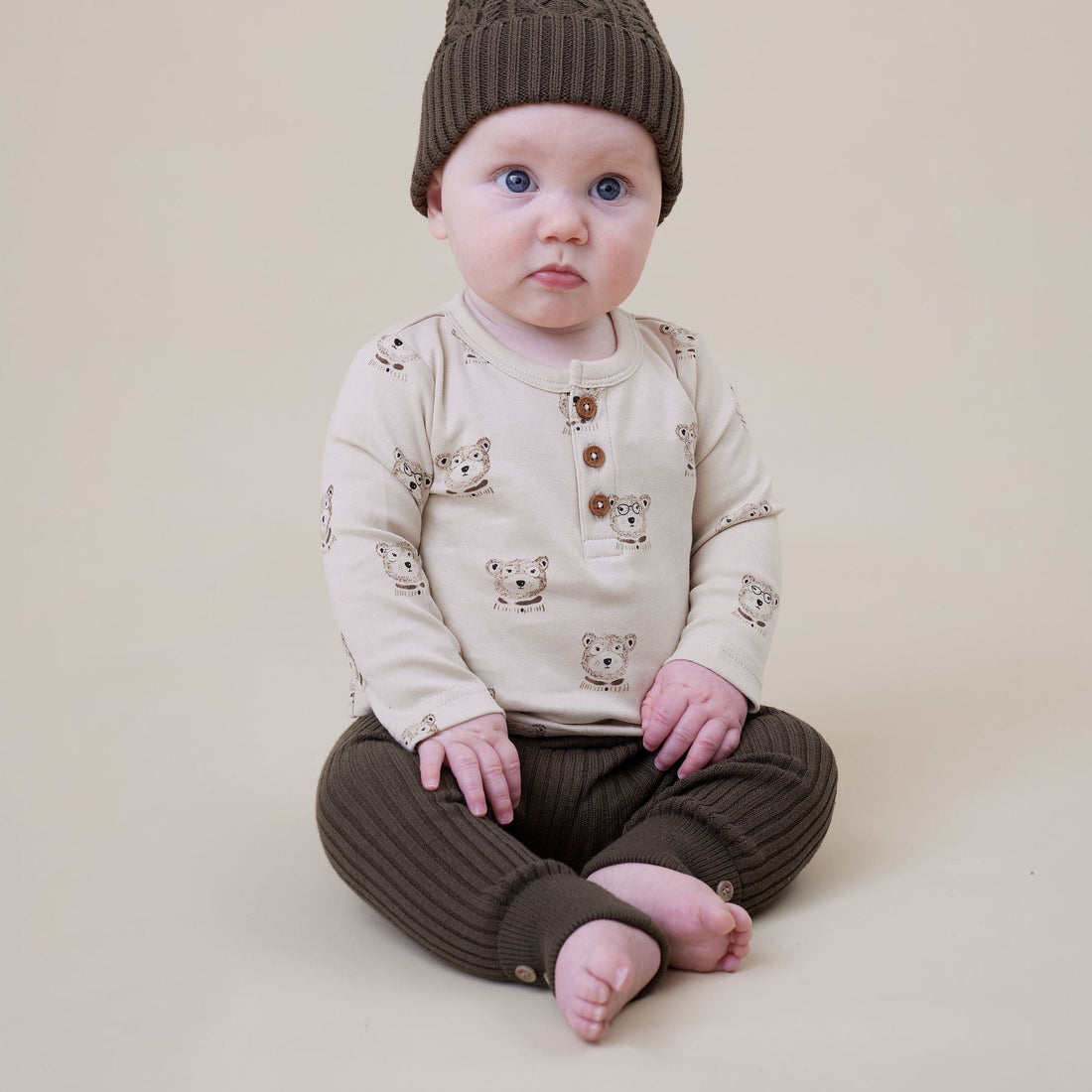 Espresso Knit Rib Legging