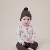 Byron Bear Henley Onesie