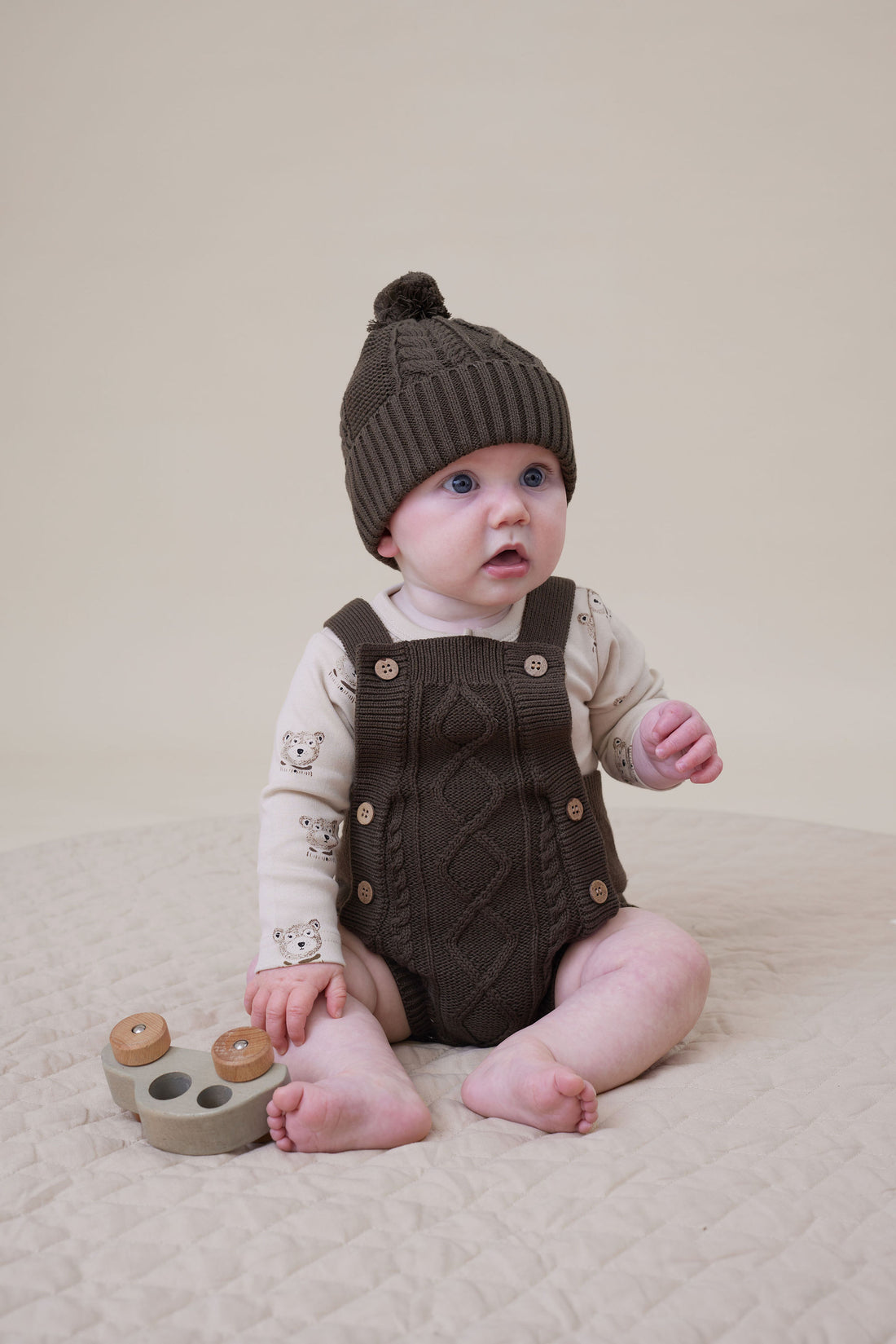 Byron Bear Henley Onesie