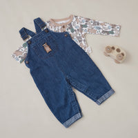 Noah Bear Denim Overalls