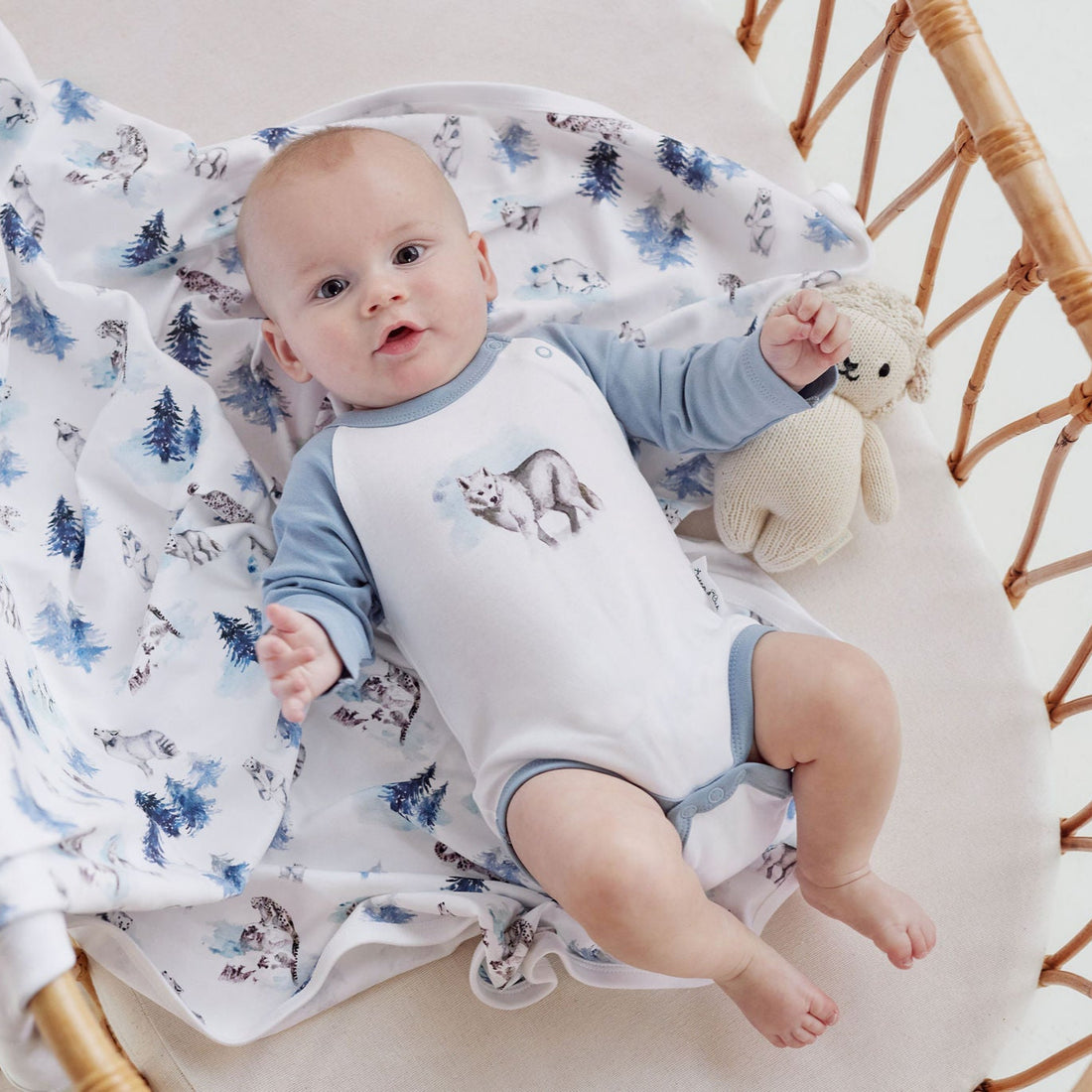 Snow Animals Baby Wrap