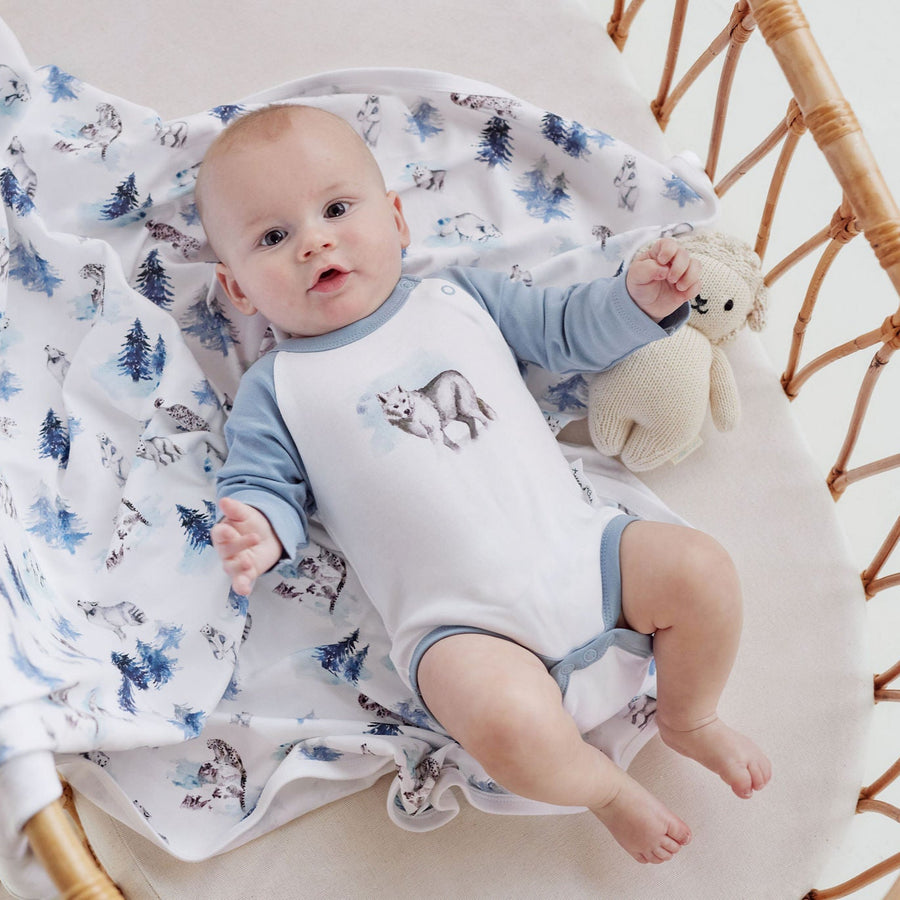 Snow Animals Baby Wrap