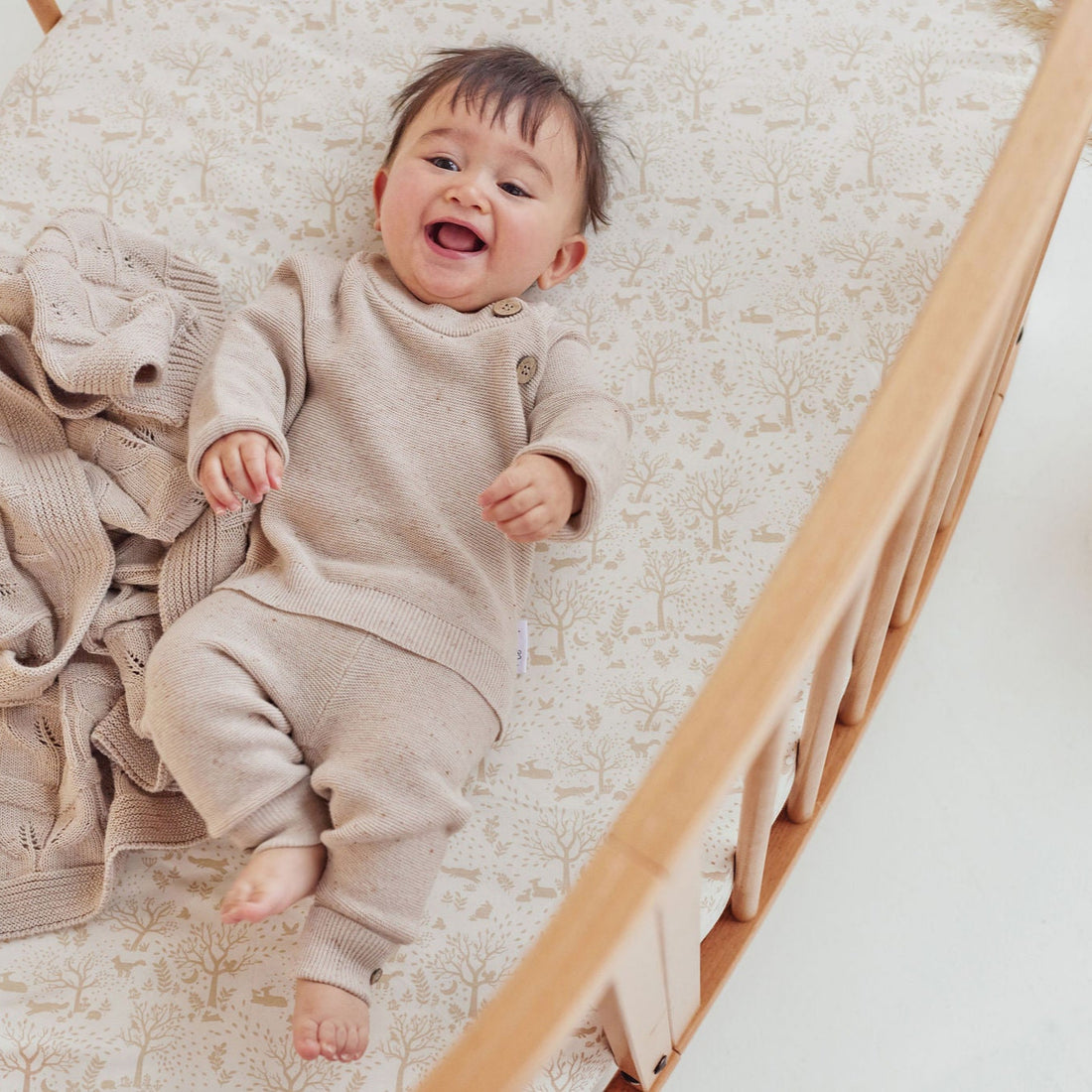 Woodland Ditsy Cot Sheet
