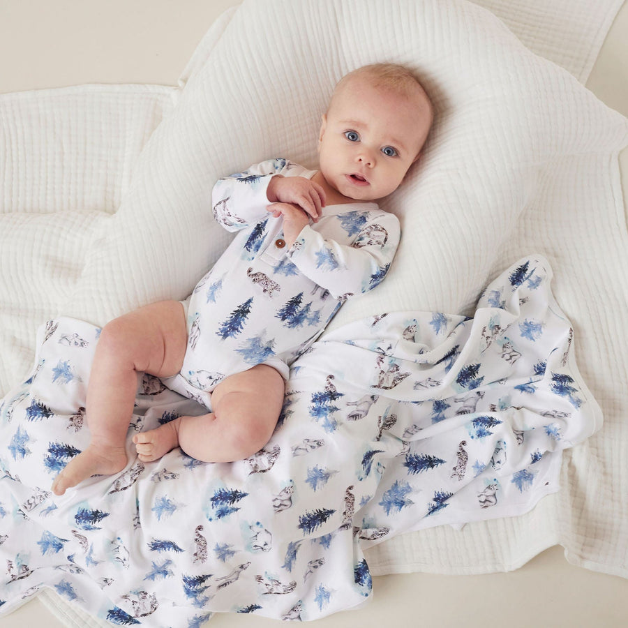 Snow Animals Baby Wrap