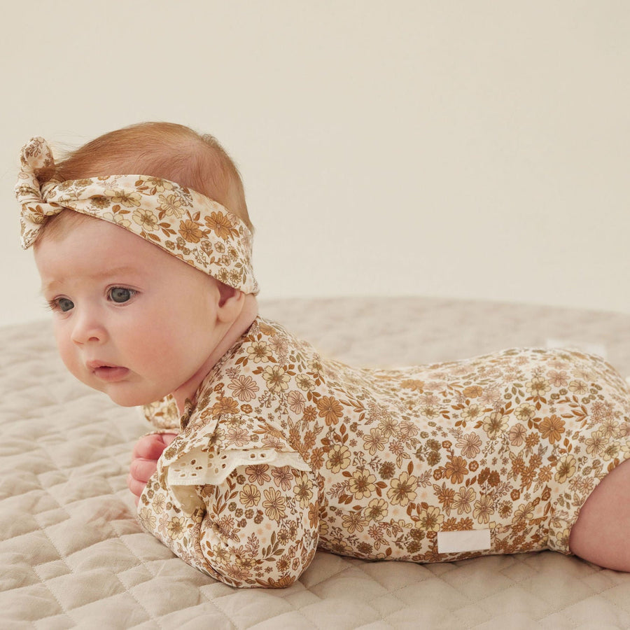 Bailey Floral Flutter Onesie