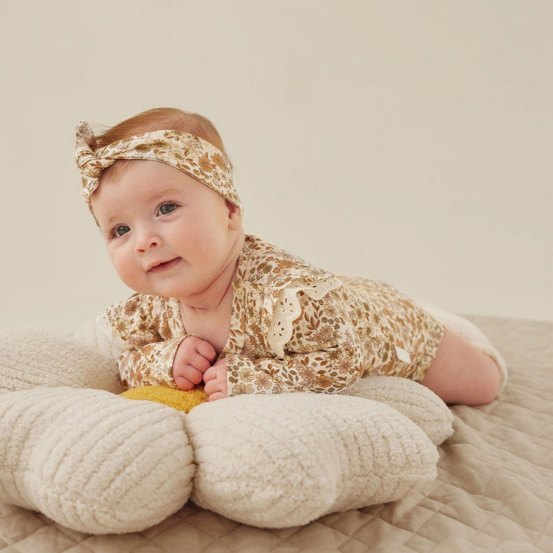 Bailey Floral Flutter Onesie