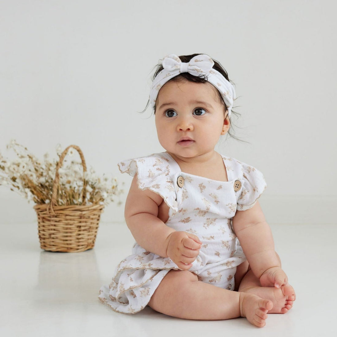 Sable Floral Muslin Playsuit