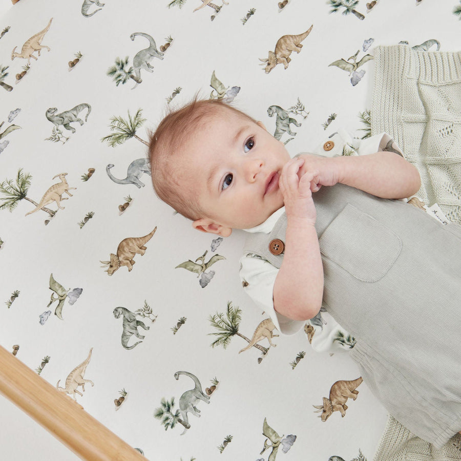 Baby Boys Dinosaur Bed Dino Cot Sheet Nursery Bedding Newborn
