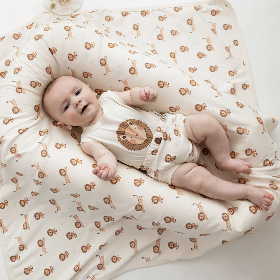 Newborn Baby Swaddle Little Lion Baby Wrap Blanket
