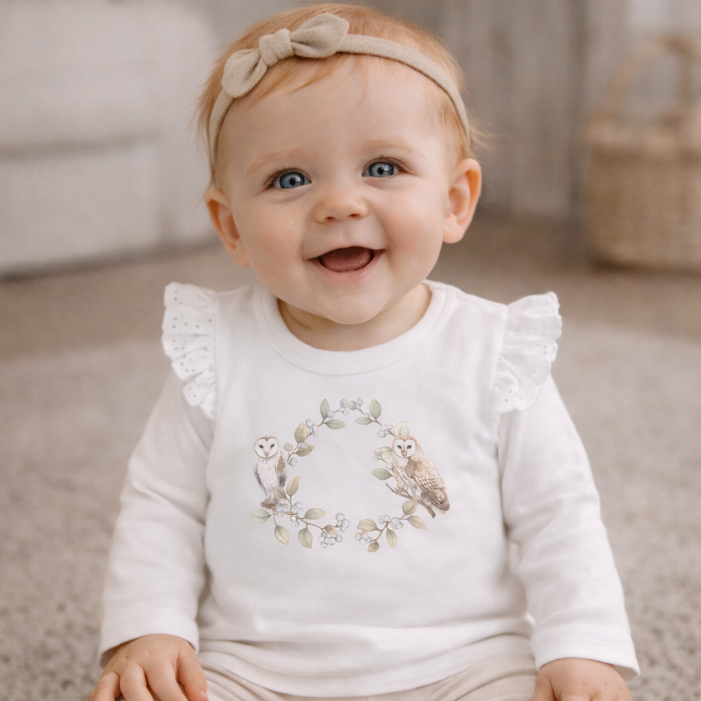 Barn Owl Print LS Tee