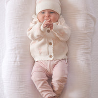 Coconut Bow Knit Cardigan