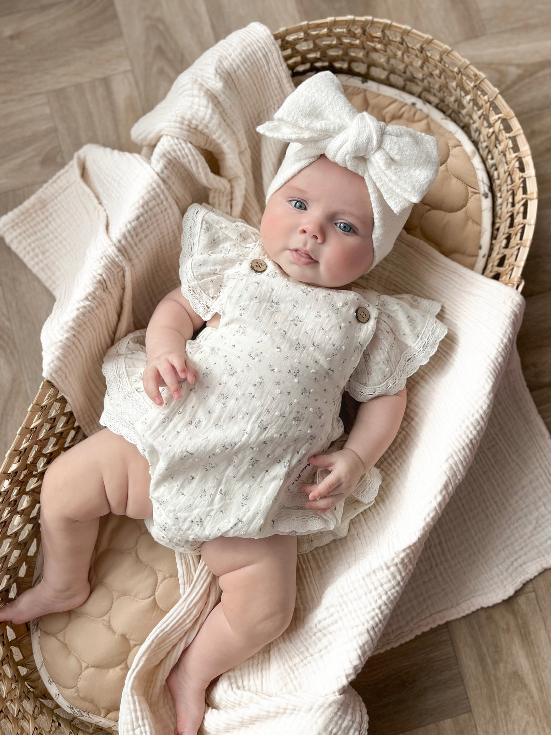 Sofia Floral Lace Trim Playsuit