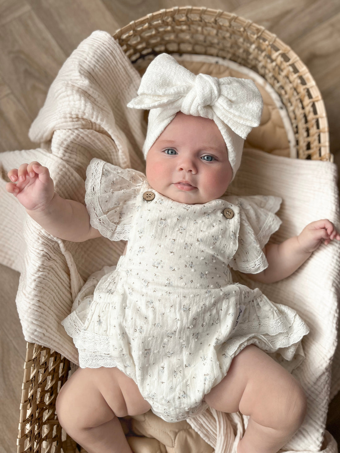 Sofia Floral Lace Trim Playsuit
