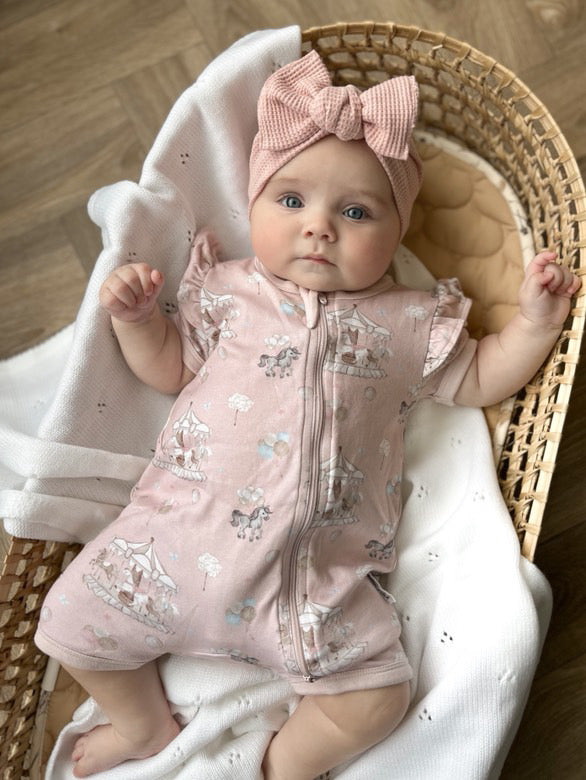 Carousel Ponies Zip Romper