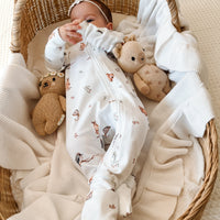 Native Animals LS Zip Romper