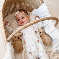 Native Animals LS Zip Romper
