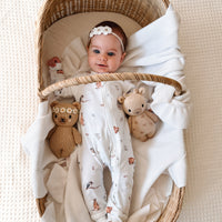 Native Animals LS Zip Romper