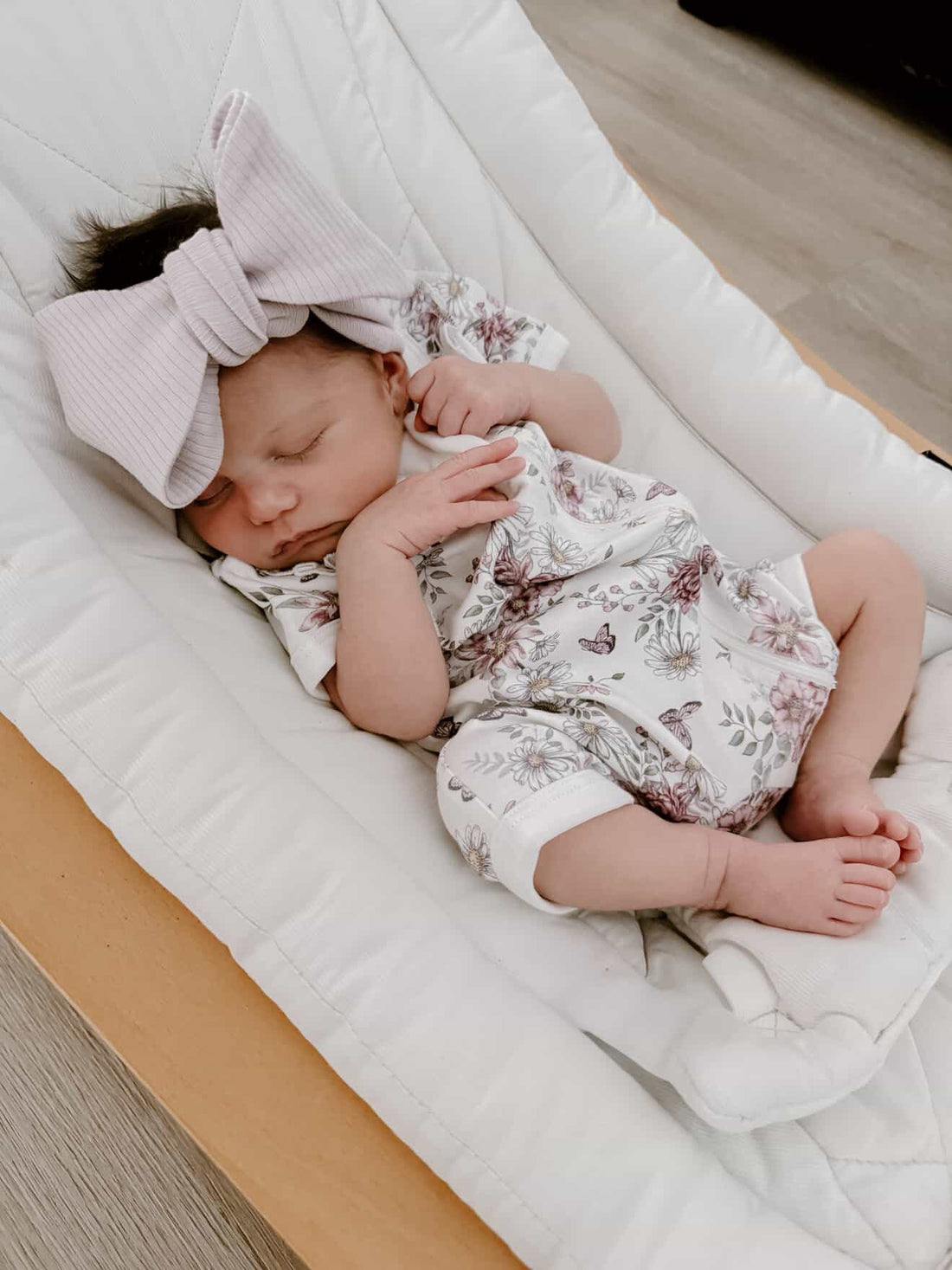 Daisy Floral SS Zip Romper